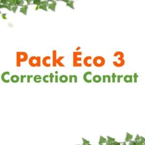pack éco 3 correction contrat