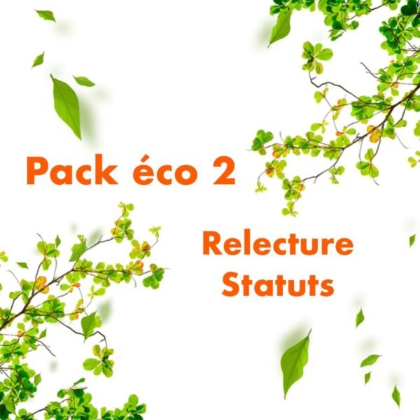 pack éco 2 relecture statuts